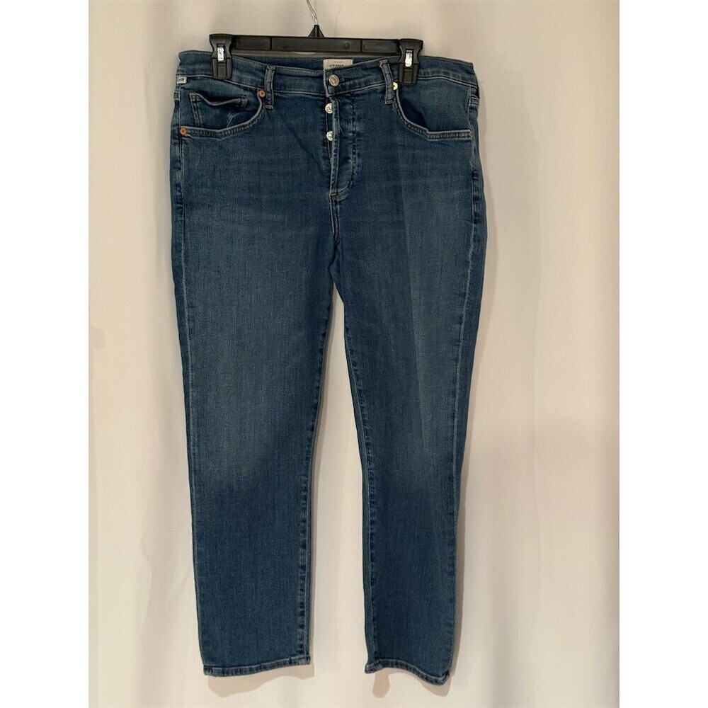 Citizens of Humanity Jeans Womens 30 Medium Wash Slim Straight Ankle Crop - Picture 1 of 11